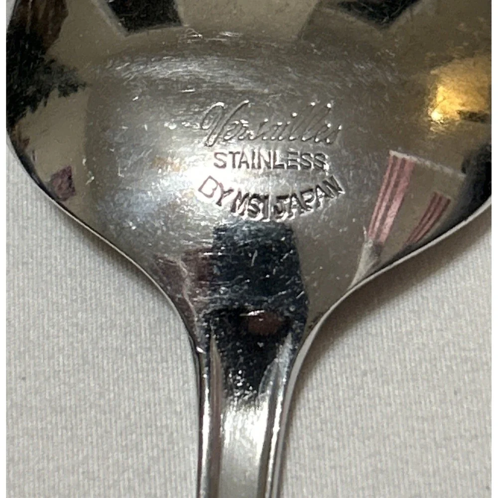 Vintage Versailles MSI Stainless Flatware Spoons MCM‎ Floral Lot Of 6